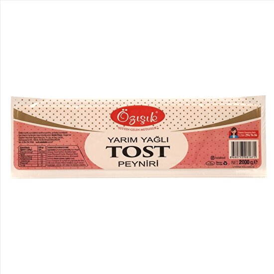 resm Özışık Yarım Yağlı Tost Peyniri 2 kg