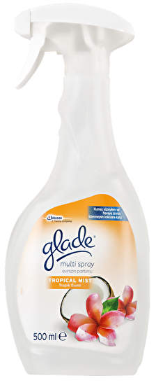 resm Glade Multi Sprey Tropikal Clean Linen 500 ml