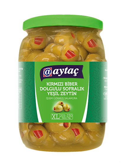 resm Aytaç Biber Dolgulu Yeşil Zeytin (XL) 201-230 400 g