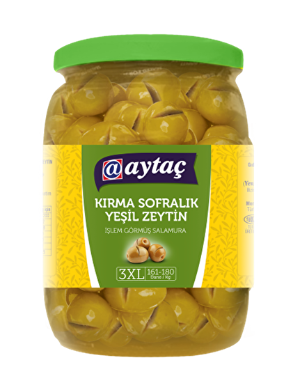 resm Aytaç Kırma Yeşil Zeytin (3XL) 161-180 400 g