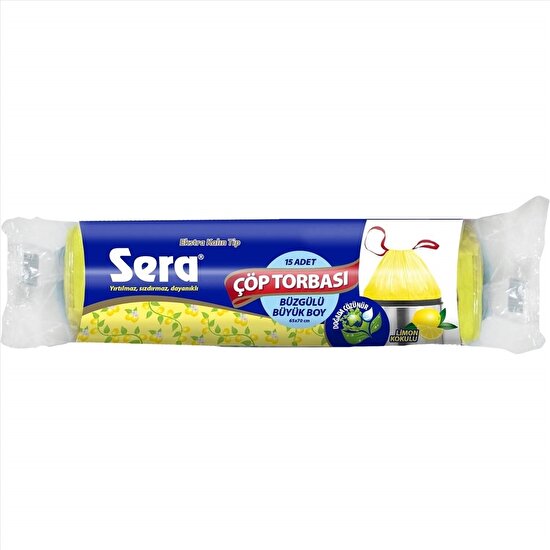resm Sera Büzgülü Limon Büyük Boy Çöp Torbası 15'li