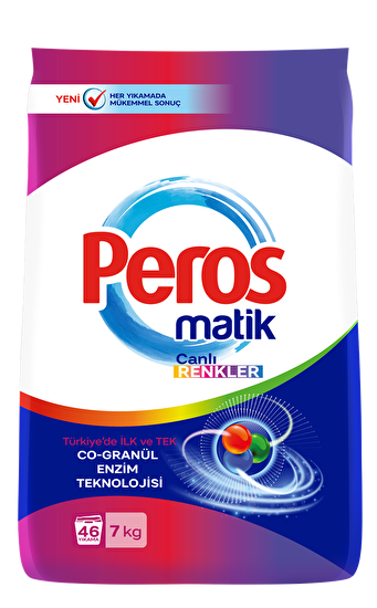 resm Peros Renklilere Özel Çamaşır Deterjanı Toz 7 kg