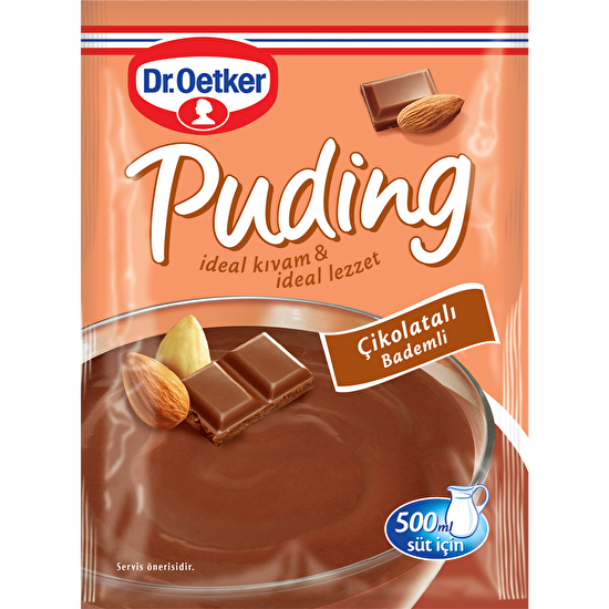 resm Dr.Oetker Puding Çikolatalı Bademli 104 g