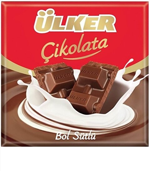 resm Ülker Çikolata Sütlü Kare 60 g