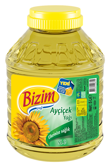 resm Ülker Bizim Ayçiçek Yağı Geniş Ağız Pet 5 L
