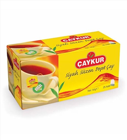resm Çaykur Siyah Süzen Poşet Çay 25x2 g