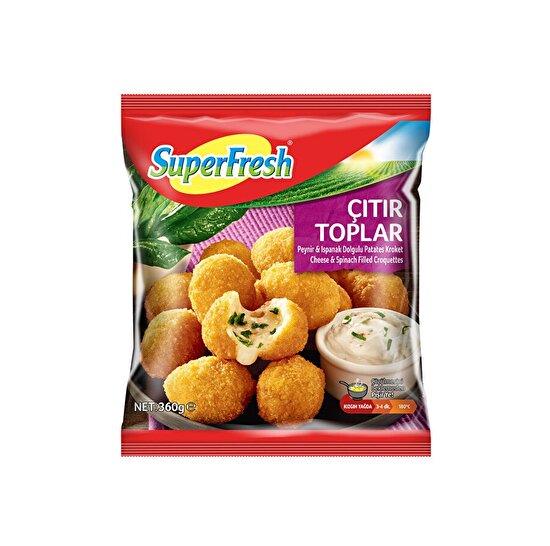 resm Superfresh Ispanak Peynir Dolgulu Patates Kroket 360g