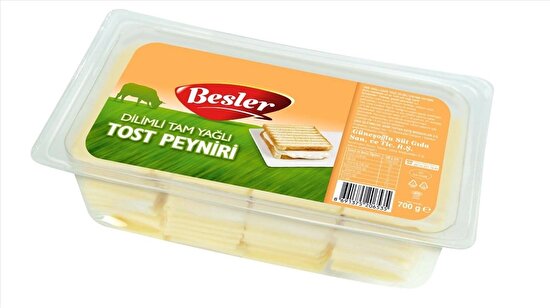 resm Besler Tam Yağlı Dilimli Tost Peyniri 700 g