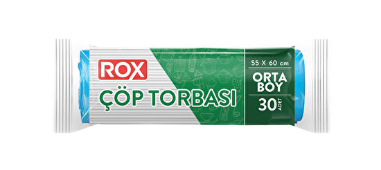 resm Rox Çöp Torbası Orta Boy 55x60 cm 30'lu