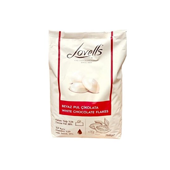 resm Lovells Çikolata Pul Beyaz 2,5 Kg