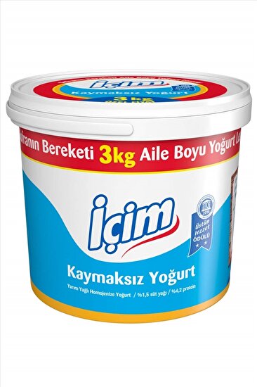 resm İçim Yarım Yağlı Yoğurt 3 kg