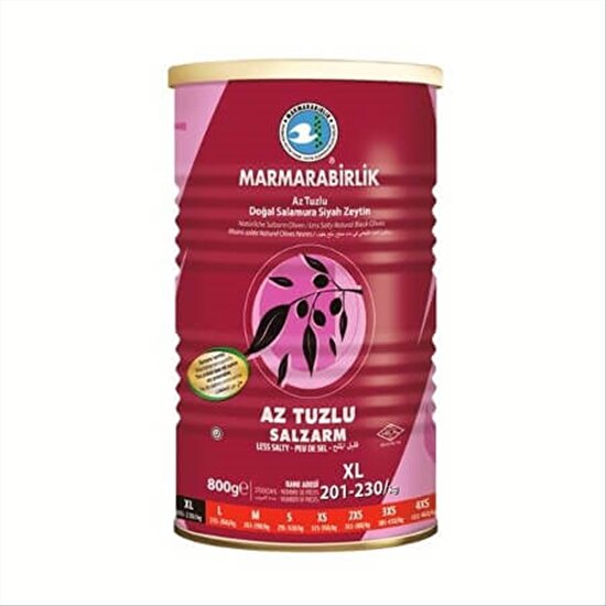 resm Marmara Birlik Salamura Gold Siyah Zeytin (XL) 201-230 800 g