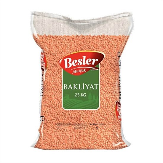 resm Besler Mutfak Kırmızı Mercimek 25 kg