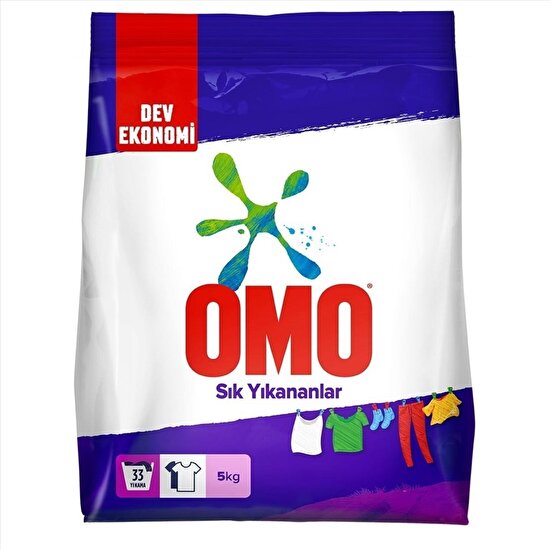 resm Omo Sık Yıkananlar Çamaşır Deterjanı Toz 5 kg