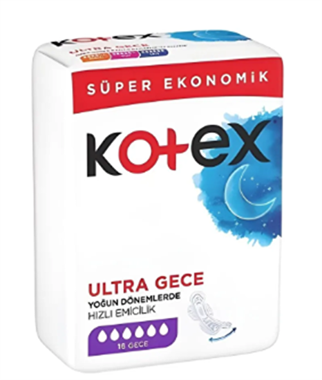 resm Kotex Ultra Quadro Gece 16'lı