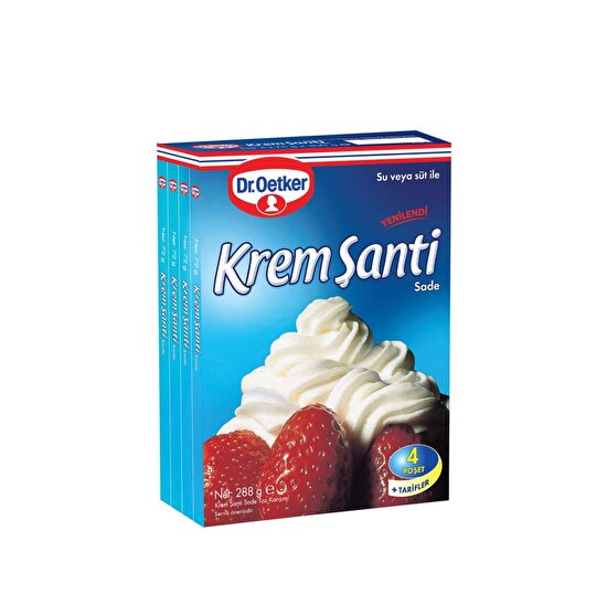 resm Dr.Oetker Sade Krem Şanti Eko 4x72 g