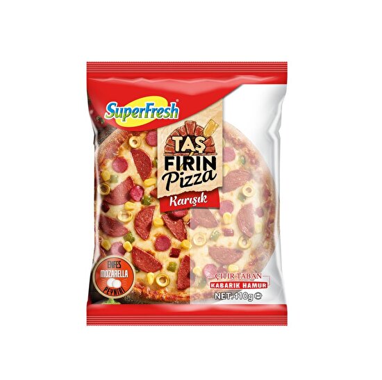 resm Superfresh Taşfırın Karışık Pizza 410 Gr