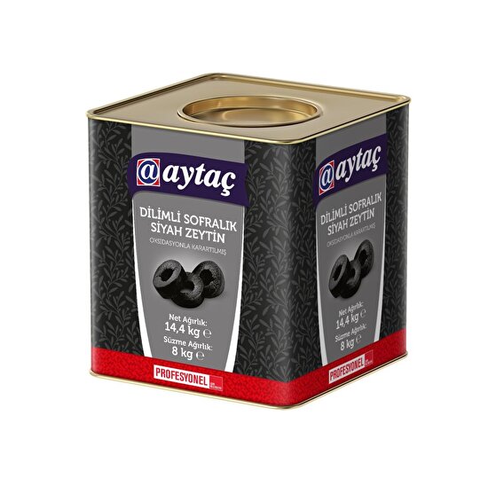 resm Aytaç Dilimli Siyah Zeytin 8 Kg