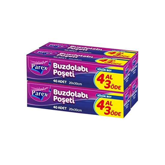 resm Parex Küçük Boy Buzdolabı Poşeti 4 Al 3 Öde
