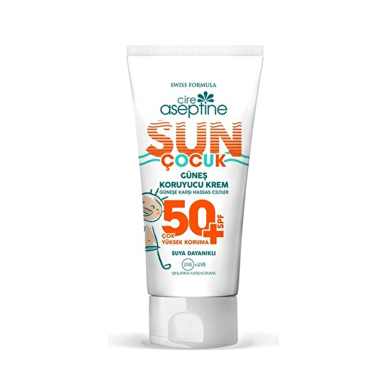 resm Cire Aseptine Güneş Koruyucu Krem Çocuk Spf 50+ 150 ml
