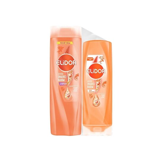 resm Elidor Şampuan Onarıcı 400 ml + Saç Kremi 200 ml Seti