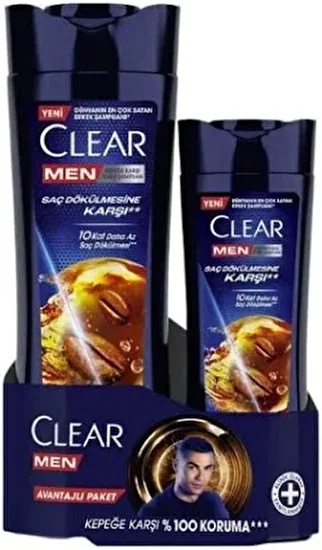 resm Clear Men Şaç Dökülmesine Karşı Etkili Şampuan 350+180 ml