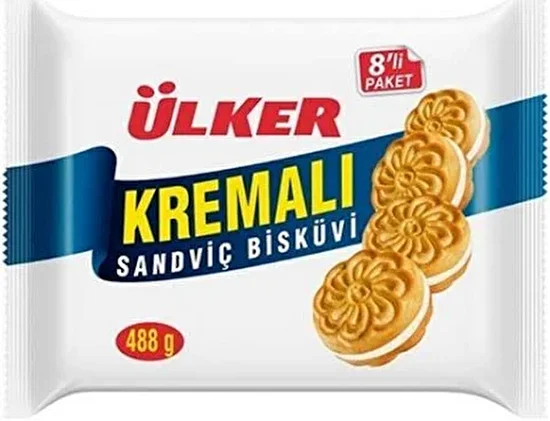 resm Ülker Kremalı Sandviç Bisküvi 8x61 g