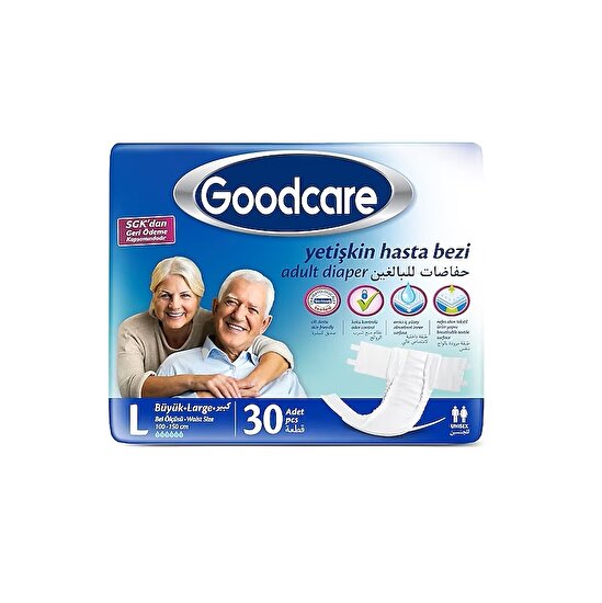 resm Goodcare Yetişkin Bezi Large 2020 30'lu