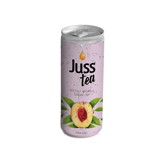 resm Juss Tea Slim Şeftali Aromalı Soğuk Çay 200 ml