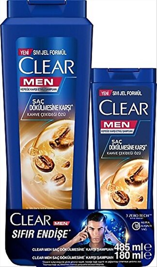resm Clear Men Şaç Dökülmesine Karşı Etkili Şampuan 350+80ml