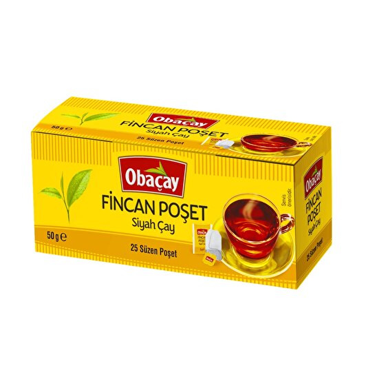 resm Obaçay Fincan Poşet Çay 25X50g