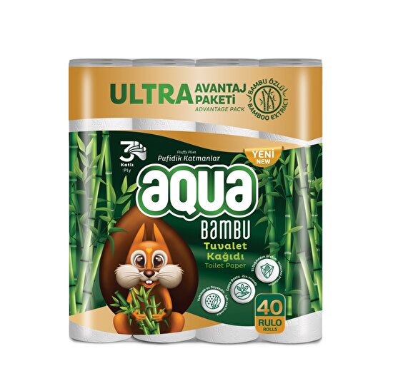 resm Aqua Bambu Tuvalet Kağıdı 40’lı