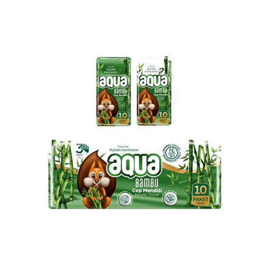 resm Aqua Bambu Cep Mendil 10’lu
