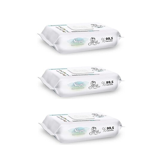 resm Sleepy Bio Natural Bebek Havlusu 3x40'lı