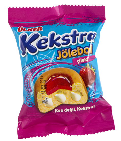 resm Ülker Kekstra Jölebol Çilekli Kek 40 g 24'lü