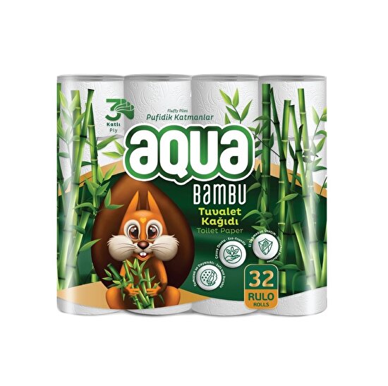 resm Aqua Bambu Tuvalet Kağıdı 32’li