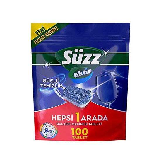 resm Süzz Aktif Hepsi Bir Arada Bulaşık Makinesi Tableti 100'lü