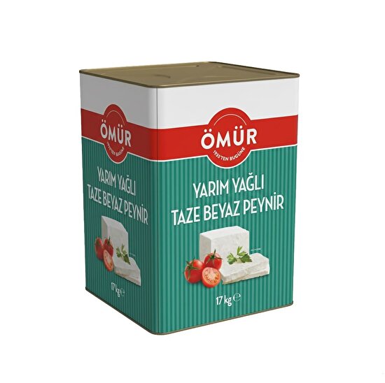 resm Ömür Yarım Yağlı Taze Beyaz Peynir 17 Kg