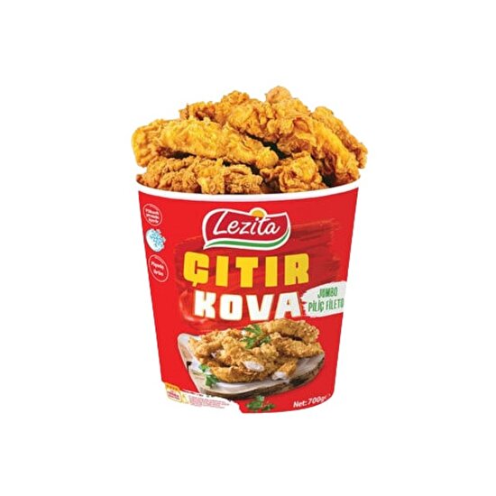 resm Lezita Çıtır Dondurulmuş Piliç Fileto Kova 700 G