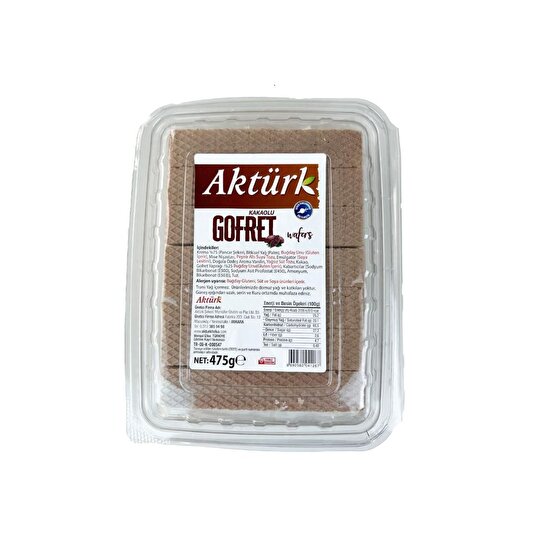 resm Aktürk Gofret Kakaolu 475 G