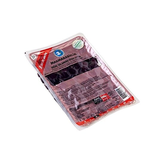 resm Marmara Birlik Salamura Siyah Zeytin Vakumlu (M) 261-290 800 g