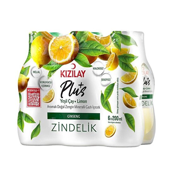 resm Kızılay Yeşilçay Plus 200 ml 6'lı
