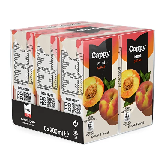 resm Cappy Şeftali Nektar 6x200 ml